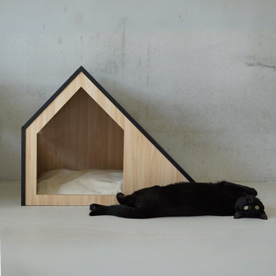 STUDIO ANIMAUX – Puinen kissanmaja pienille lemmikeille| 75 x 50 x 53 cm